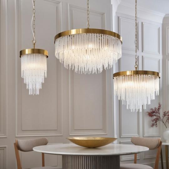 klasicky zlaty kristal sklo luster elegantny luxusny zavesny dekor jedalen obyvacka obcianskeho kruhovy 3.jpg